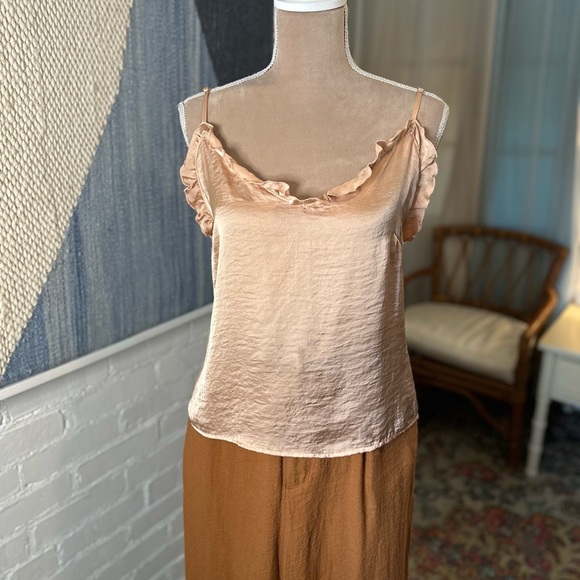 Free People Intimates Ruffle Lingerie Style Tank Top - Picture 3 of 10